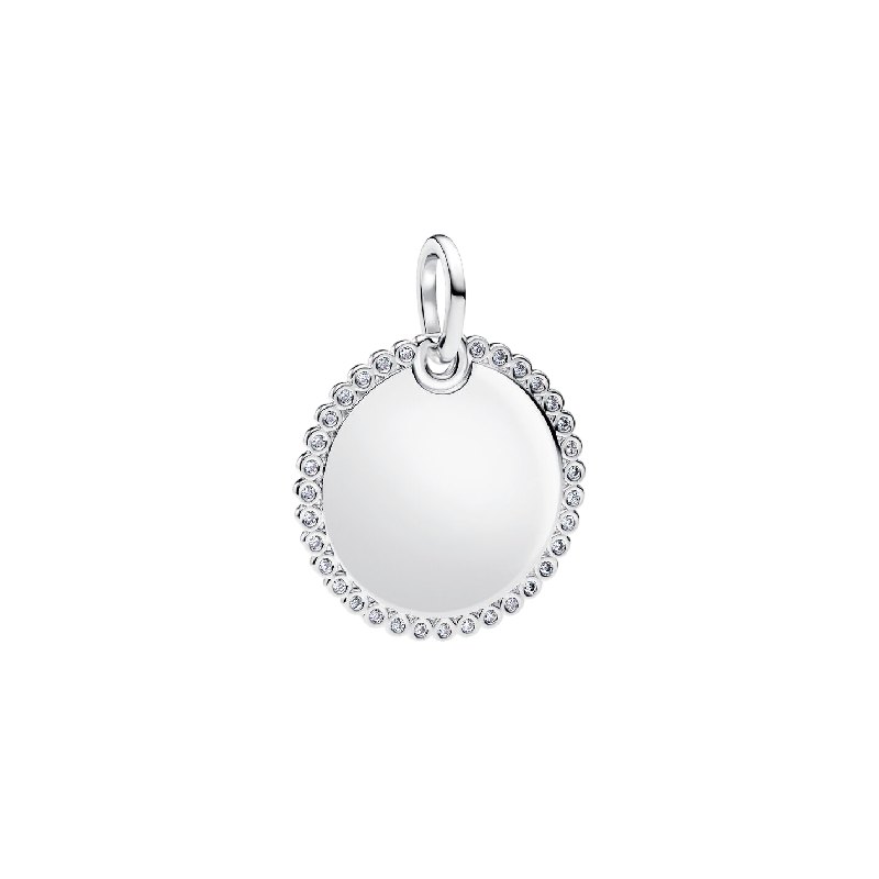 Charm PANDORA - Pendente Medaglia Luminosa da incidere - 394007C01