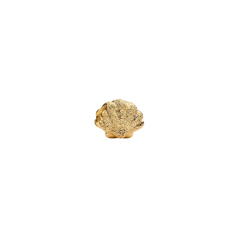 Charm PANDORA - Mini Charm Conchiglia effetto diamantato Placcatura in Oro 14k - 764057C00
