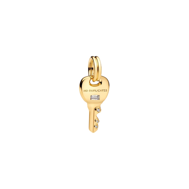 Charm PANDORA - Pendente Chiave "No Duplicates" Finitura in Oro - 764347C01