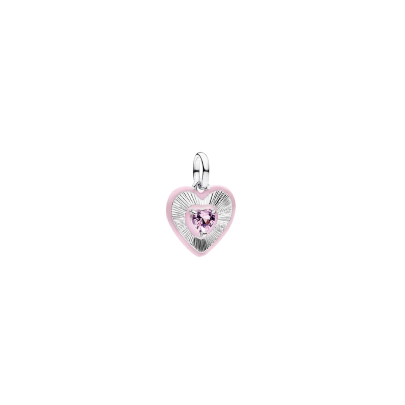 Charm PANDORA - Medallion Cuore Radiante Rosa Pandora ME - 794409C01