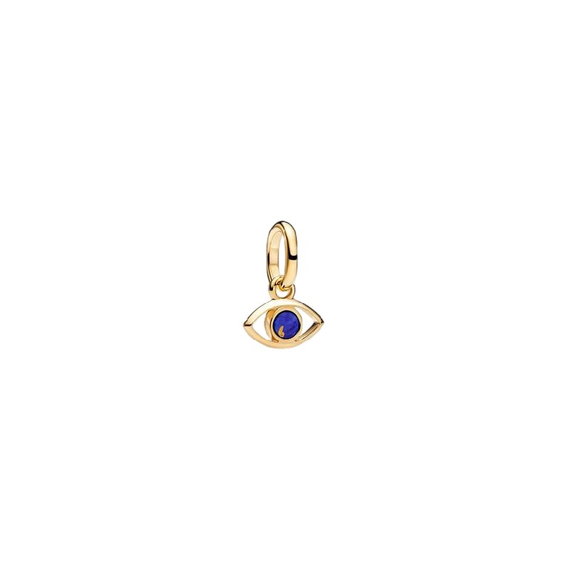 Charm PANDORA - Mini Pendente Blue Evil Eye Pandora ME Esclusiva lega metallica rifinita in Oro - 764609C01