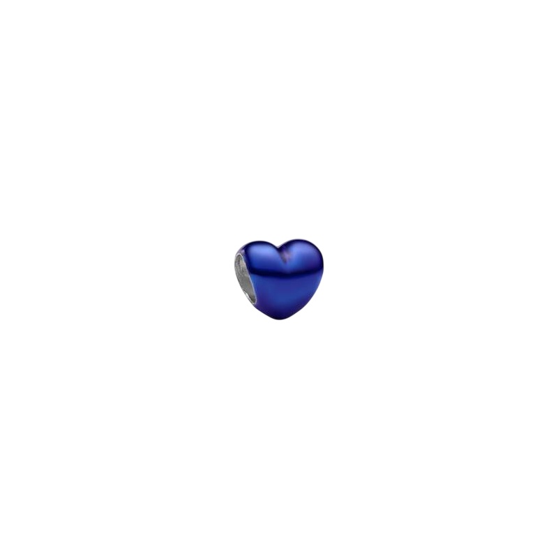 Charm PANDORA - Mini Charm Cuore effetto metallico blu - 794785C02