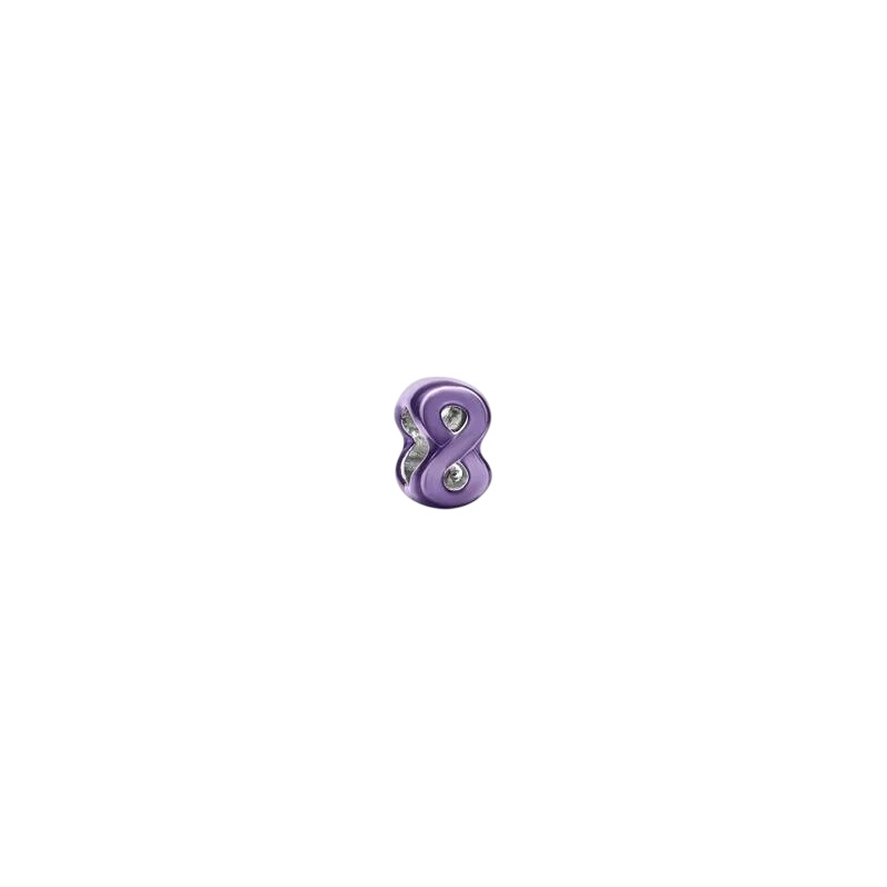 Charm PANDORA - Mini Charm Infinito effetto metallico viola - 794909C01