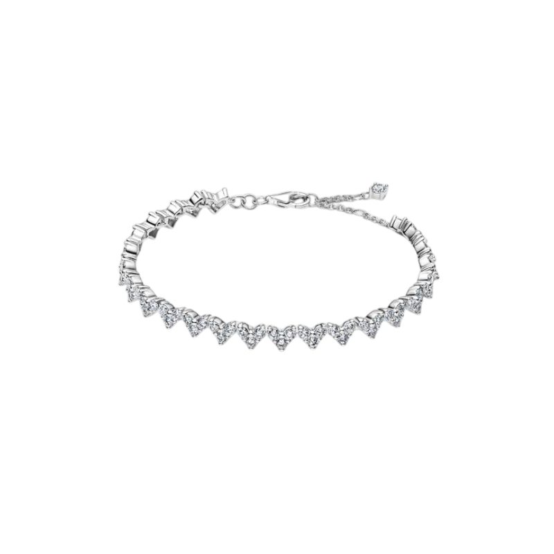 Bracciale PANDORA - Bracciale Cuori con Tre Pietre - 594390C01